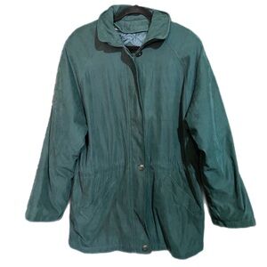 London Fog 3-in-1 All Seasons Jacket Coat Green Quilted Classic Men's Size Large